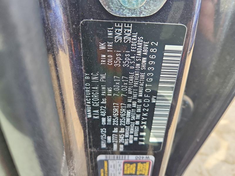 61489556 :رقم المزاد ، 5XYK2CDF0TG339682 vin ، 2026 Kia Sportage مزاد بيع