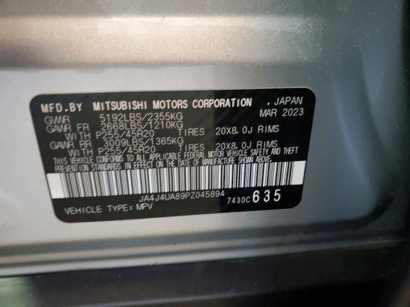 61312716 :رقم المزاد ، JA4J4UA89PZ045894 vin ، 2023 Mitsubishi Outlander مزاد بيع