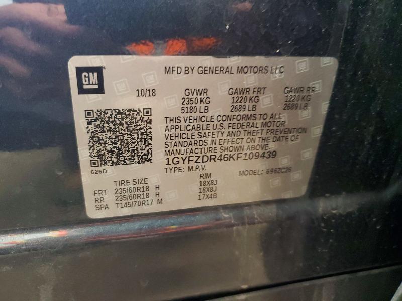 Продажа на аукционе авто 2019 Cadillac Xt4, vin: 1GYFZDR46KF109439, номер лота: 59700986