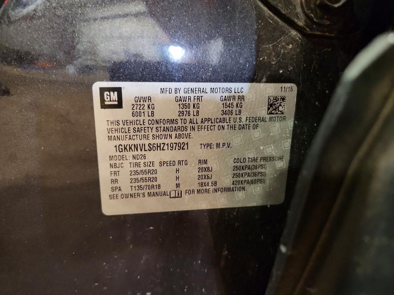 Продаж на аукціоні авто 2017 Gmc Acadia, vin: 1GKKNVLS6HZ197921, номер лоту: 61384416
