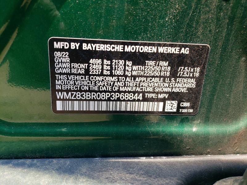 Aukcja sprzedaży 2023 Mini Cooper, vin: WMZ83BR08P3P68844, numer aukcji: 62564256