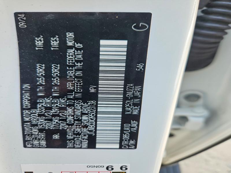 Aukcja sprzedaży 2024 Lexus Gx 550, vin: JTJVBCDX2R5023138, numer aukcji: 62822506