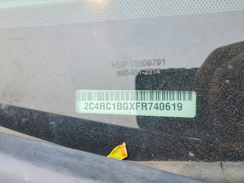 Aukcja sprzedaży 2015 Chrysler Town & Country, vin: 2C4RC1BGXFR740619, numer aukcji: 61559416