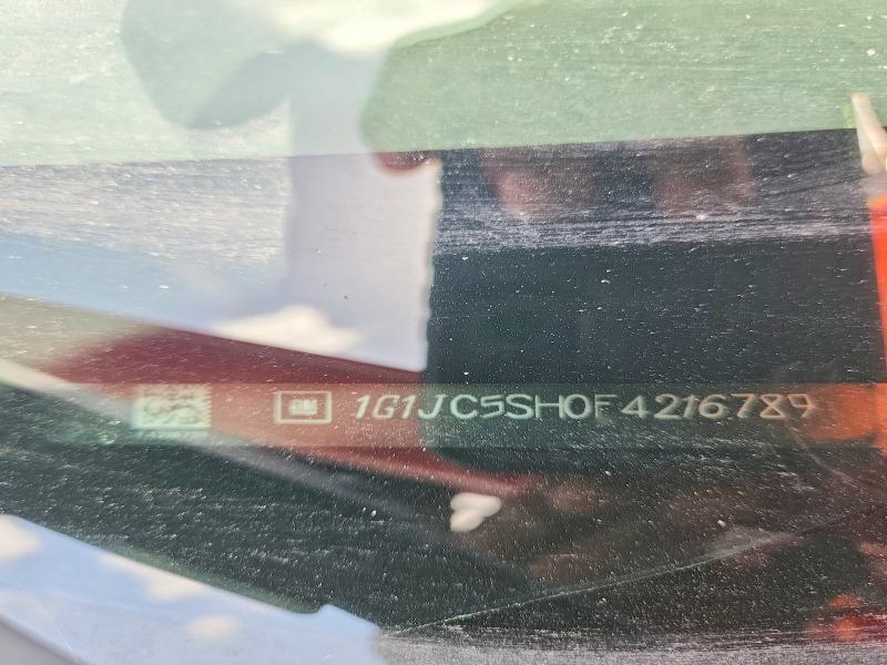 2015 Chevrolet Sonic მანქანა იყიდება აუქციონზე, vin: 1G1JC5SH0F4216789, აუქციონის ნომერი: 61293336