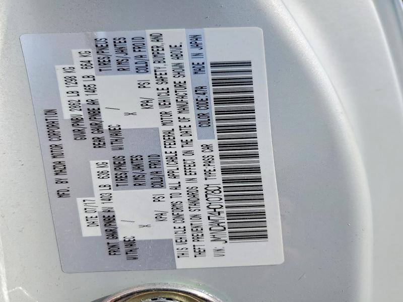 60471556 :رقم المزاد ، JM1NDAM74H0107801 vin ، 2017 Mazda Mx-5 Miata مزاد بيع