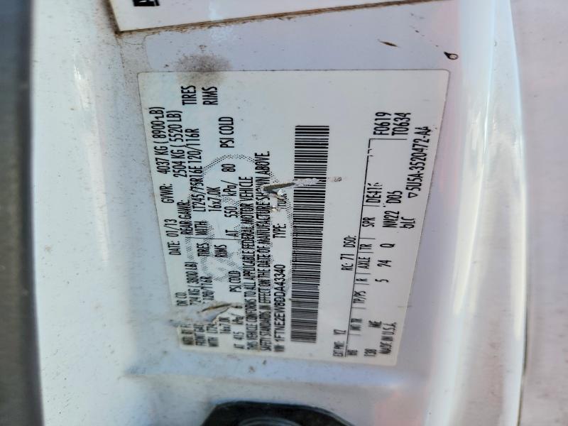 2013 Ford Econoline მანქანა იყიდება აუქციონზე, vin: 1FTNE2EW8DDA43340, აუქციონის ნომერი: 60108936