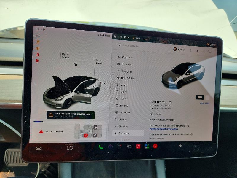 Продаж на аукціоні авто 2021 Tesla Model 3, vin: 5YJ3E1EB2MF869737, номер лоту: 60380376