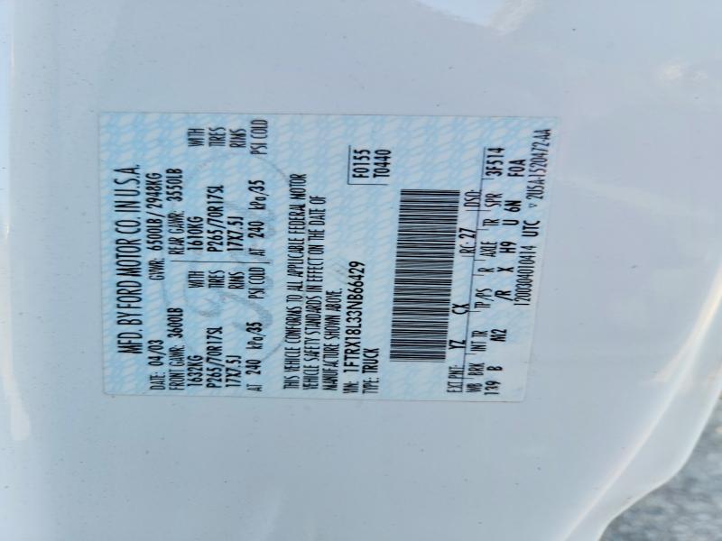 Продажа на аукционе авто 2003 Ford F150, vin: 1FTRX18L33NB66429, номер лота: 62137156