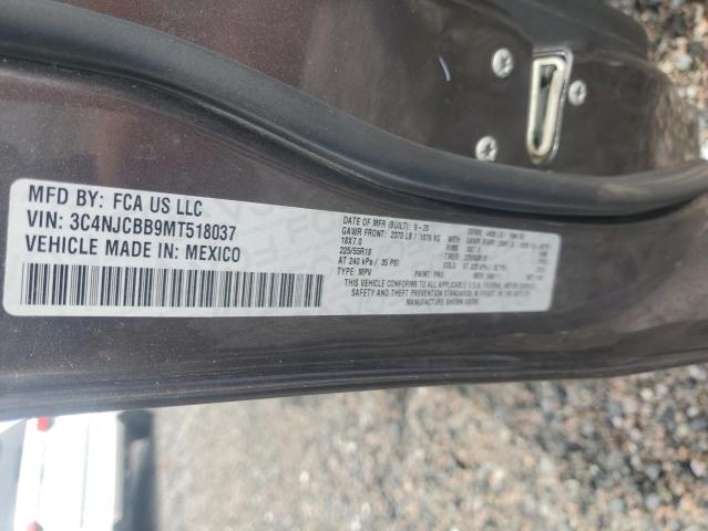 61150376 :رقم المزاد ، 3C4NJCBB9MT518037 vin ، 2021 Jeep Compass مزاد بيع