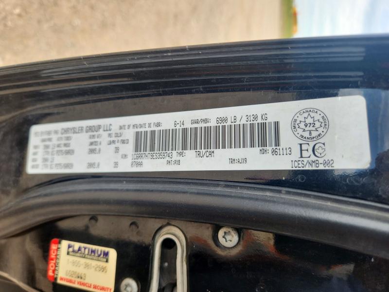 61905136 :رقم المزاد ، 1C6RR7HT9ES359743 vin ، 2014 Ram 1500 مزاد بيع