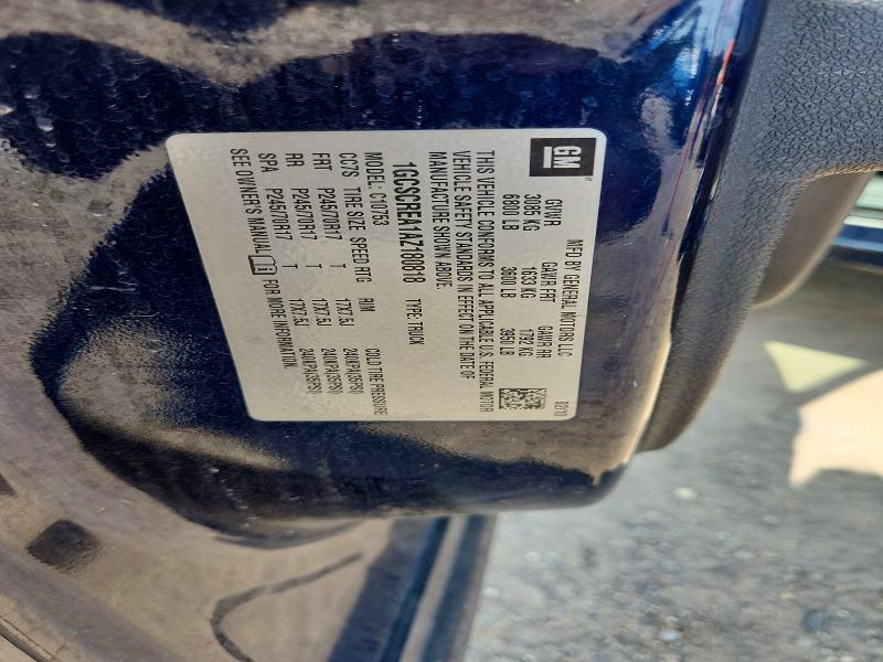 58632756 :رقم المزاد ، 1GCSCREA1AZ180818 vin ، 2010 Chevrolet Silverado مزاد بيع