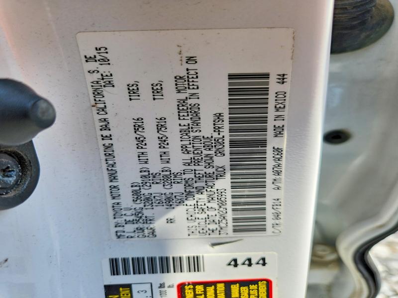 61581716 :رقم المزاد ، 3TMCZ5AN2GM005993 vin ، 2016 Toyota Tacoma مزاد بيع