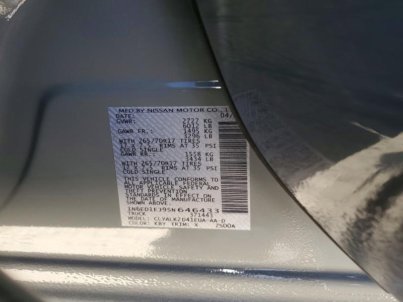 Продаж на аукціоні авто 2025 Nissan Frontier, vin: 1N6ED1EJ9SN646433, номер лоту: 60139606