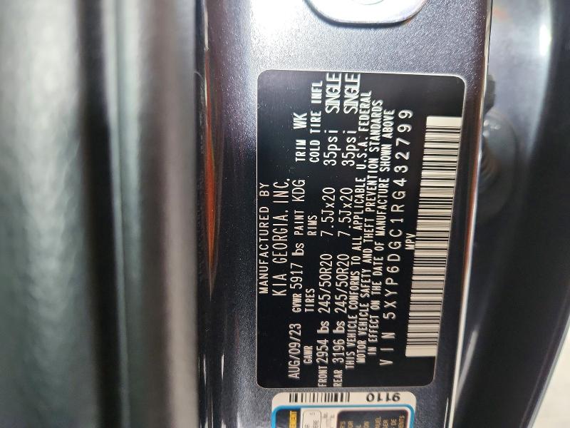 Aukcja sprzedaży 2024 Kia Telluride, vin: 5XYP6DGC1RG432799, numer aukcji: 61588886