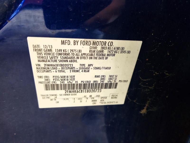 Aukcja sprzedaży 2014 Ford Flex, vin: 2FMHK6C81EBD20723, numer aukcji: 62672166