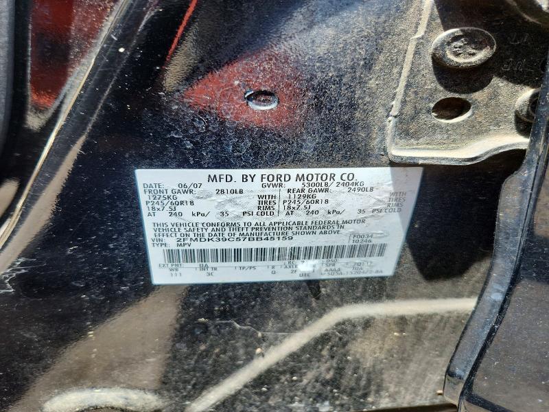 Aukcja sprzedaży 2007 Ford Edge, vin: 2FMDK39C57BB45159, numer aukcji: 61767816