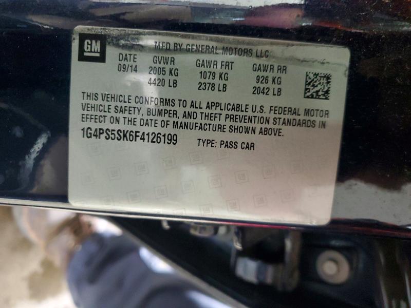 60834976 :رقم المزاد ، 1G4PS5SK6F4126199 vin ، 2015 Buick Verano مزاد بيع