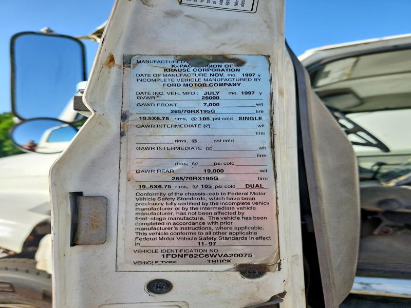 Aukcja sprzedaży 1998 Ford F800, vin: 1FDNF82C6WVA20075, numer aukcji: 58980436