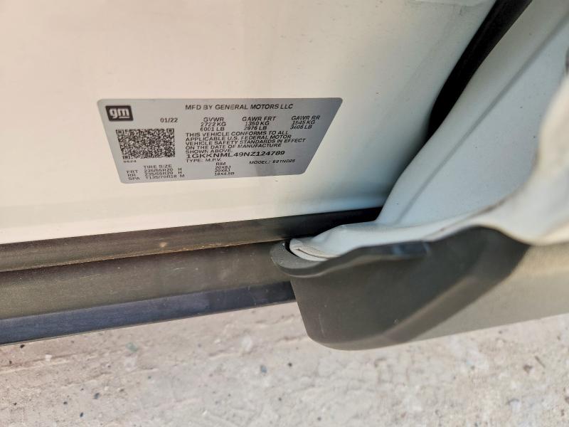 Aukcja sprzedaży 2022 Gmc Acadia, vin: 1GKKNML49NZ124789, numer aukcji: 62856786