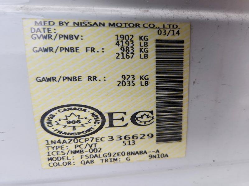 Aukcja sprzedaży 2014 Nissan Leaf S, vin: 1N4AZ0CP7EC336629, numer aukcji: 60416696