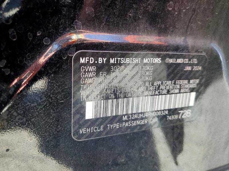 Продаж на аукціоні авто 2024 Mitsubishi Mirage, vin: ML32AUHJ4RH008324, номер лоту: 60463676