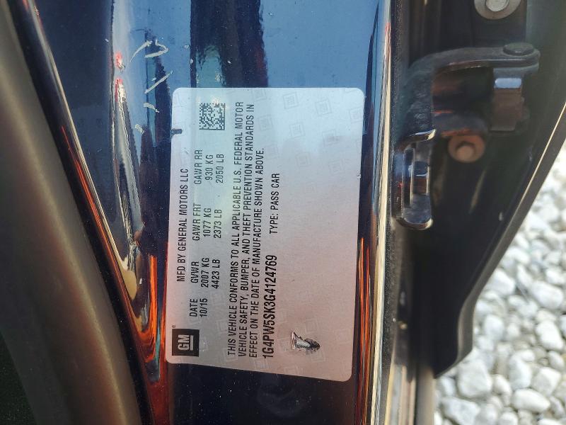 Aukcja sprzedaży 2016 Buick Verano, vin: 1G4PW5SK3G4124769, numer aukcji: 60650036