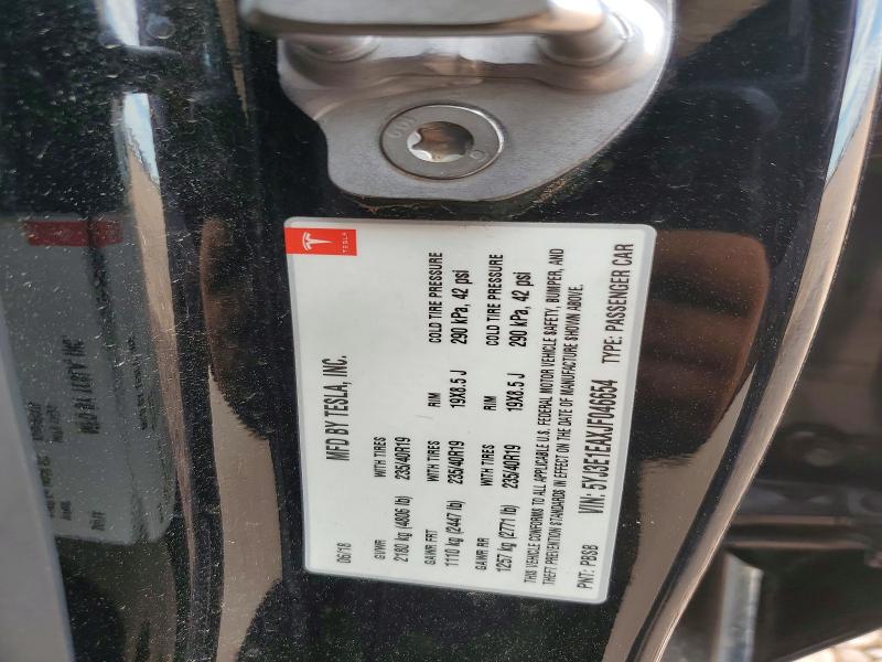 2018 Tesla Model 3 მანქანა იყიდება აუქციონზე, vin: 5YJ3E1EAXJF046654, აუქციონის ნომერი: 61357416