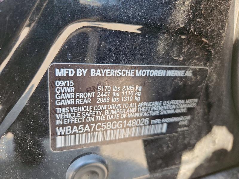 Продаж на аукціоні авто 2016 Bmw 528, vin: WBA5A7C58GG148026, номер лоту: 58161966