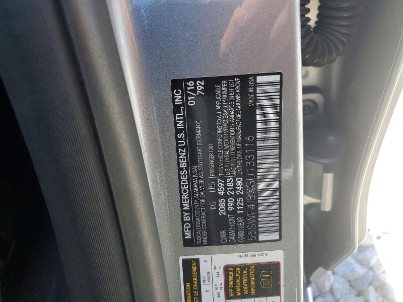Продажа на аукционе авто 2016 Mercedes-benz C, vin: 55SWF4JBXGU133116, номер лота: 60507136