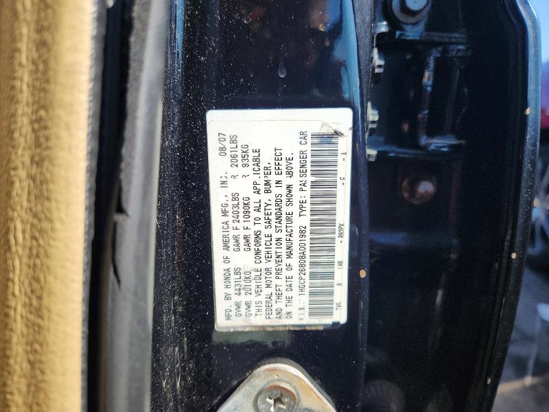 Продаж на аукціоні авто 2008 Honda Accord, vin: 1HGCP26808A001982, номер лоту: 59966006