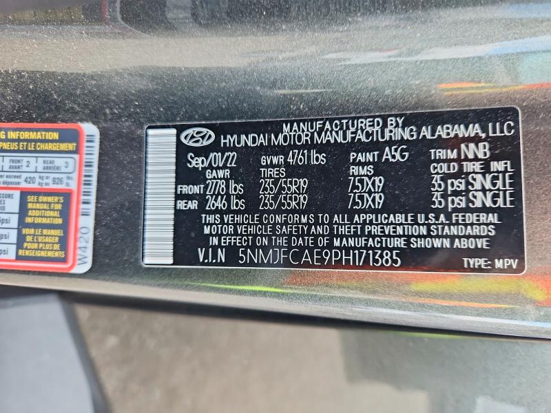 Продажа на аукционе авто 2023 Hyundai Tucson, vin: 5NMJFCAE9PH171385, номер лота: 61126816