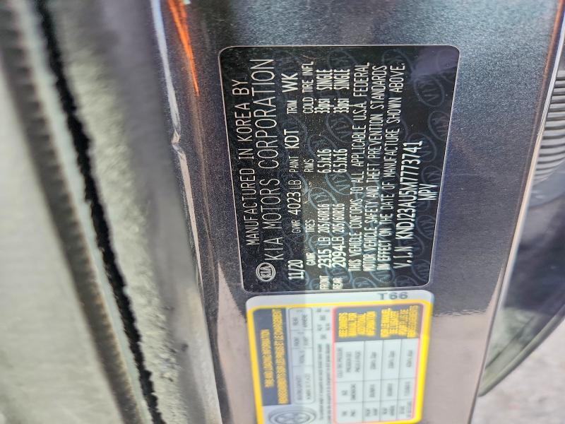 2021 Kia Soul მანქანა იყიდება აუქციონზე, vin: KNDJ23AU5M7773741, აუქციონის ნომერი: 62598496