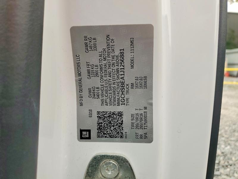 Aukcja sprzedaży 2018 Chevrolet Colorado, vin: 1GCHSBEA1J1256881, numer aukcji: 60749816