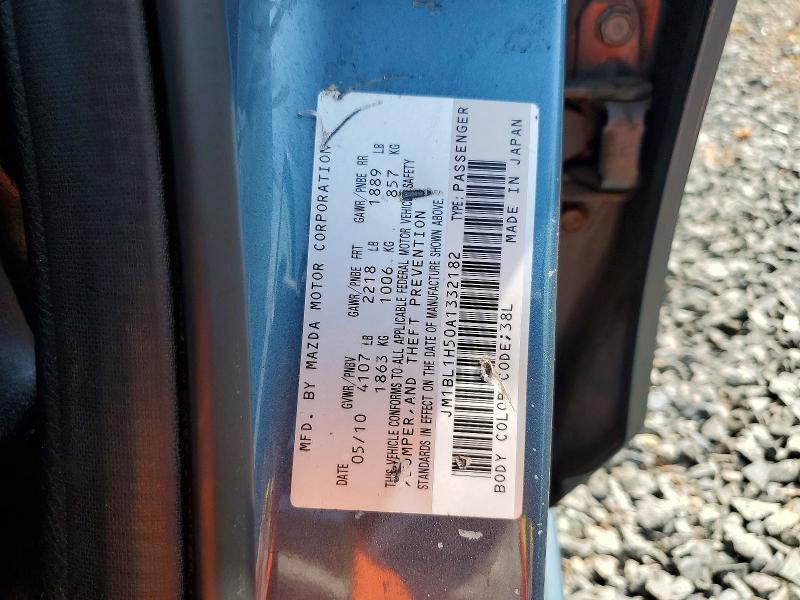 60894336 :رقم المزاد ، JM1BL1H50A1332182 vin ، 2010 Mazda 3 مزاد بيع