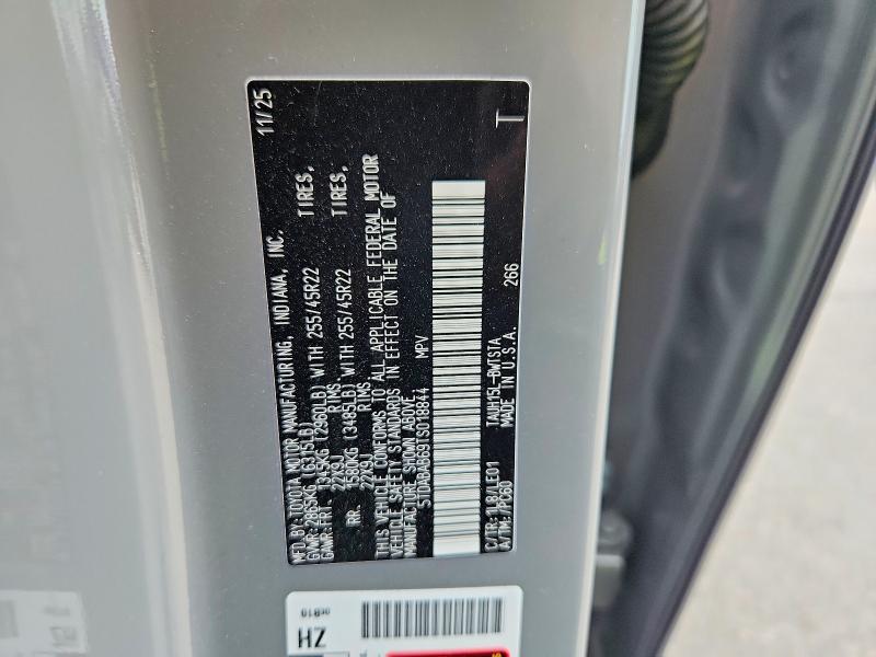 62978246 :رقم المزاد ، 5TDABAB69TS018844 vin ، 2026 Lexus Tx 500h مزاد بيع