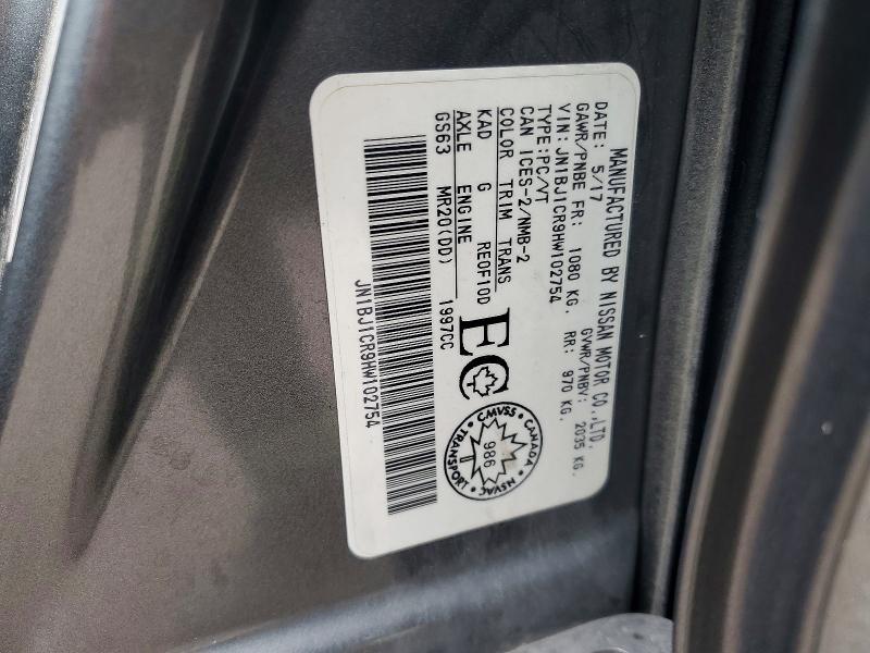 Aukcja sprzedaży 2017 Nissan Rogue Sport, vin: JN1BJ1CR9HW102754, numer aukcji: 61715736