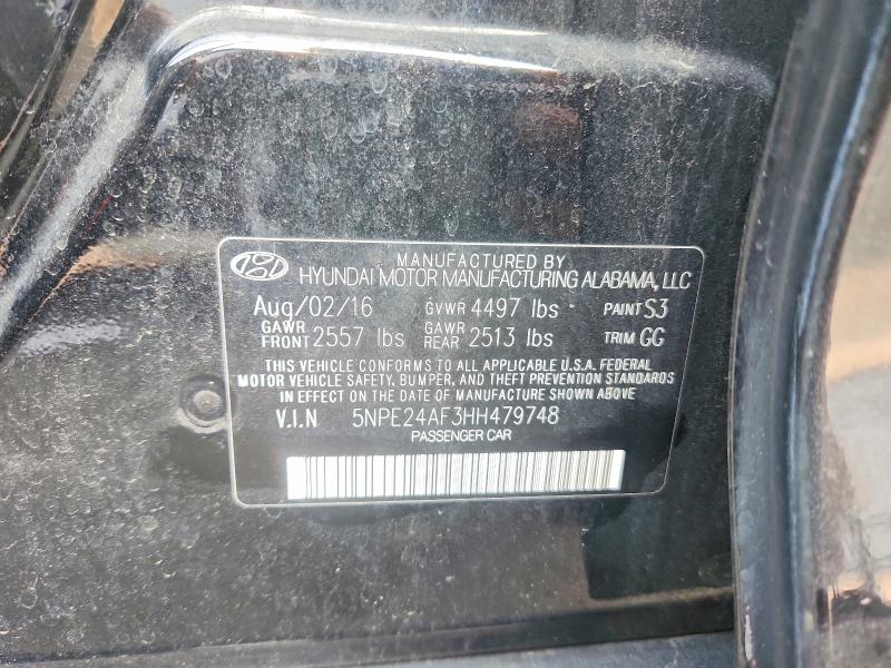 Продажа на аукционе авто 2017 Hyundai Sonata, vin: 5NPE24AF3HH479748, номер лота: 61186196
