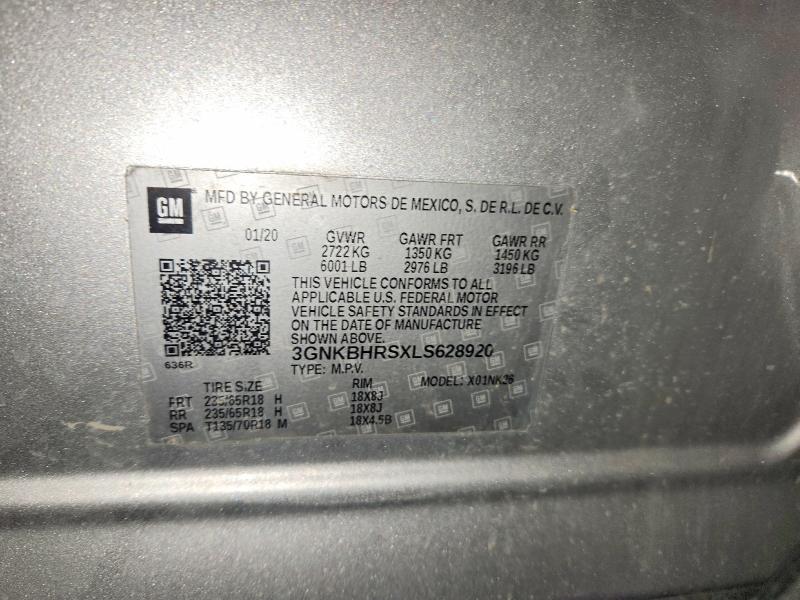 Продаж на аукціоні авто 2020 Chevrolet Blazer, vin: 3GNKBHRSXLS628920, номер лоту: 57258576