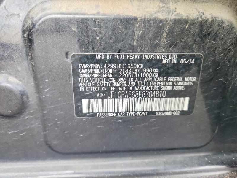 Продажа на аукционе авто 2014 Subaru Impreza, vin: JF1GPAS68E8304810, номер лота: 63018796