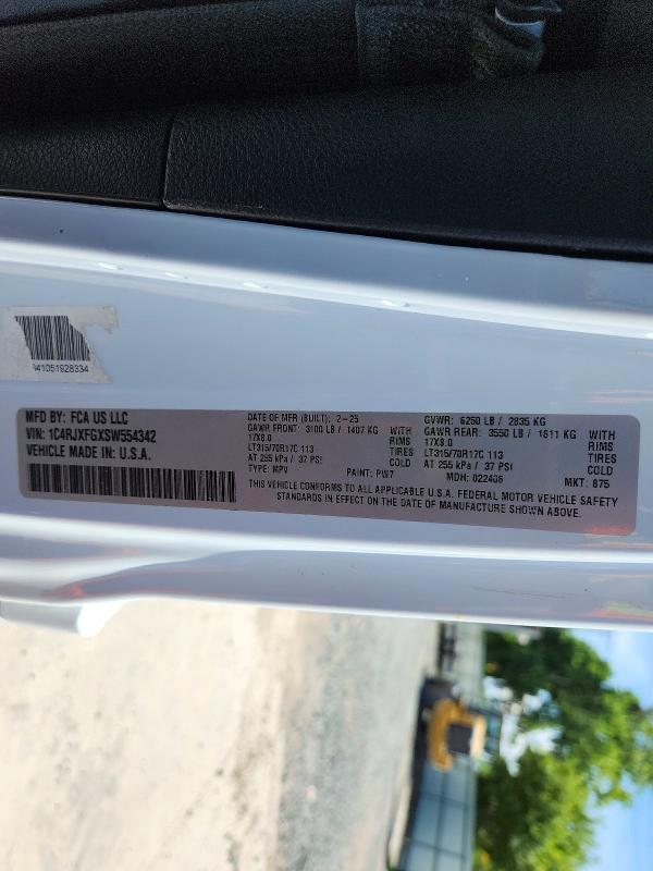 Aukcja sprzedaży 2025 Jeep Wrangler, vin: 1C4RJXFGXSW554342, numer aukcji: 60051386