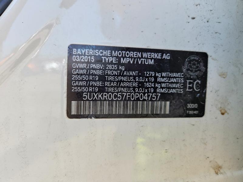 Продажа на аукционе авто 2015 Bmw X5, vin: 5UXKR0C57F0P04757, номер лота: 58086396