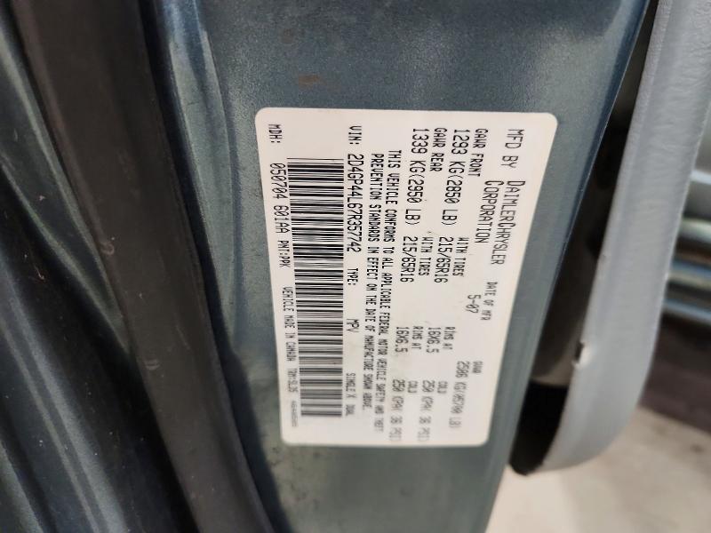 60329426 :رقم المزاد ، 2D4GP44L67R357742 vin ، 2007 Dodge Grand Caravan مزاد بيع
