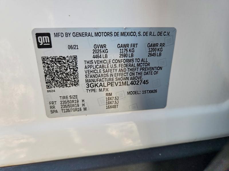 61043046 :رقم المزاد ، 3GKALPEV1ML402745 vin ، 2021 Gmc Terrain مزاد بيع