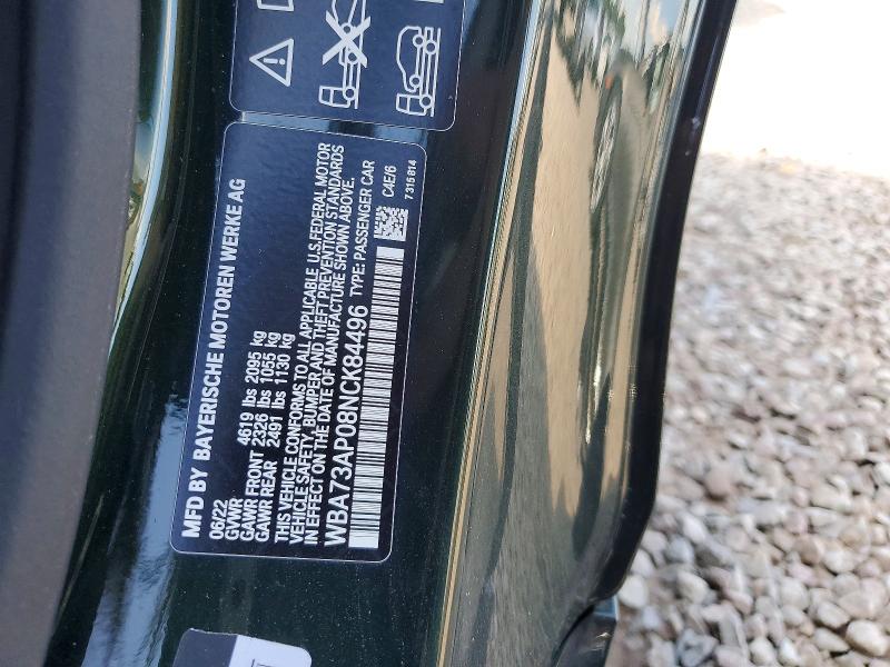 Aukcja sprzedaży 2022 Bmw 430xi, vin: WBA73AP08NCK84496, numer aukcji: 62404196