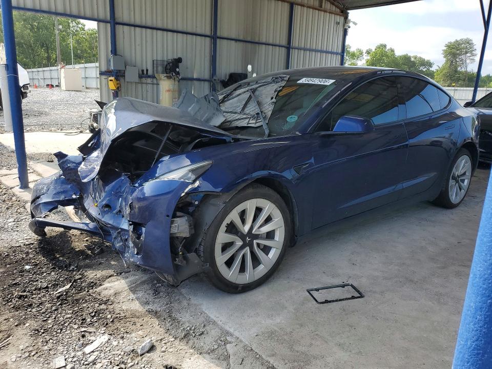 2022 Tesla Model 3 მანქანა იყიდება აუქციონზე, vin: 5YJ3E1EA2NF205186, აუქციონის ნომერი: 59842906