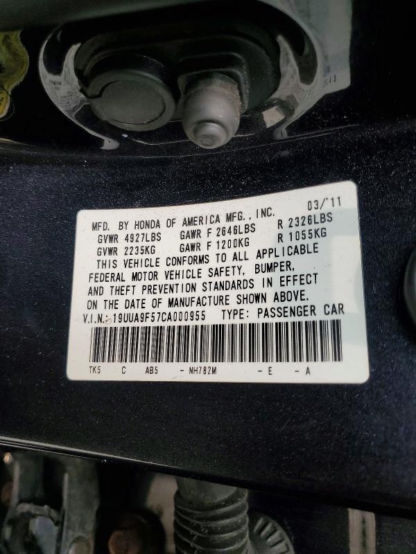 61027326 :رقم المزاد ، 19UUA9F57CA000955 vin ، 2012 Acura Tl مزاد بيع