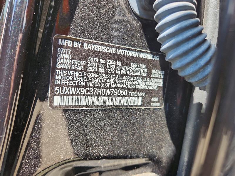 Продаж на аукціоні авто 2017 Bmw X3, vin: 5UXWX9C37H0W79050, номер лоту: 63296006