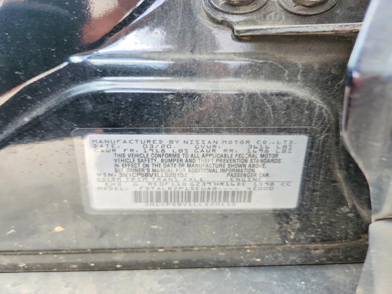 62135696 :رقم المزاد ، 3N1CP5BV1LL520152 vin ، 2020 Nissan Kicks مزاد بيع
