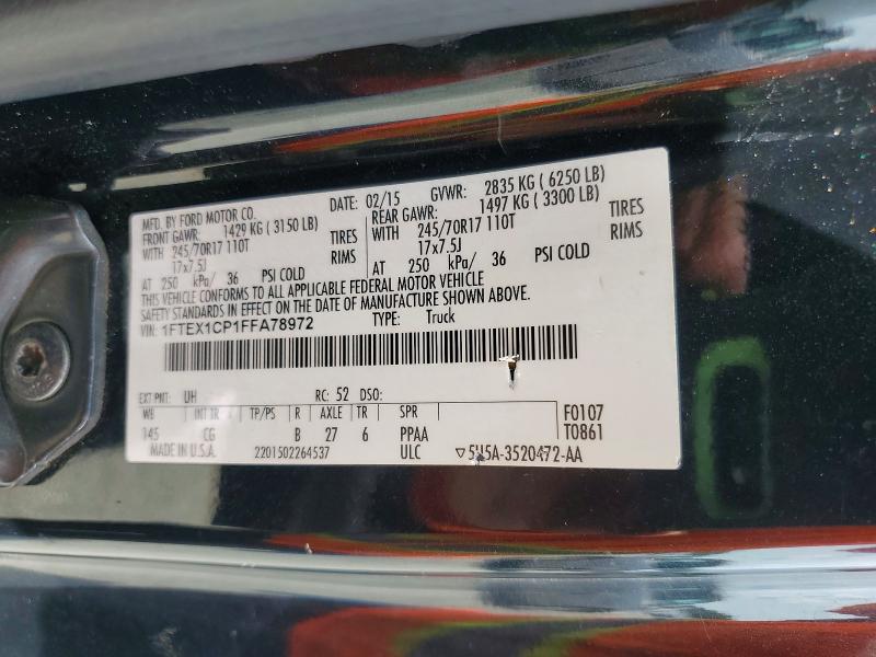 Aukcja sprzedaży 2015 Ford F150, vin: 1FTEX1CP1FFA78972, numer aukcji: 62774756