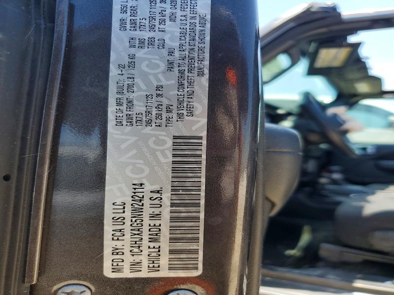 62408996 :رقم المزاد ، 1C4HJXAG5NW242114 vin ، 2022 Jeep Wrangler مزاد بيع